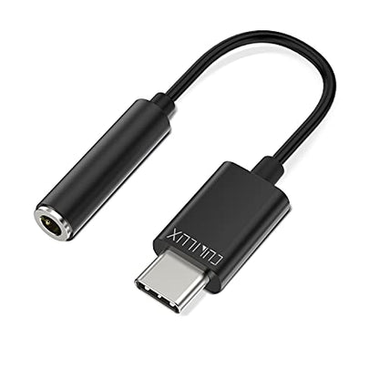 USB C Headphone Adapter with 192KHz/24-bit DAC Compatible with Samsung S25/S24/S23/S22 Ultra, Tab S10/S9/S8/S7/S6, iPhone 17/16/15, iPad Pro 13/12.9/11, iPad Air 13/11h, Pixel 10/9/8/7/6 Pro - color: Black, 192KHz/24-bit