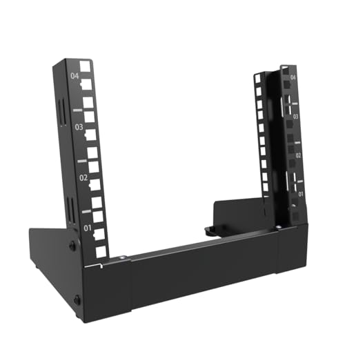 10" Small Desktop Network Rack, 4U Mini Open Frame Server Rack - size: 4U