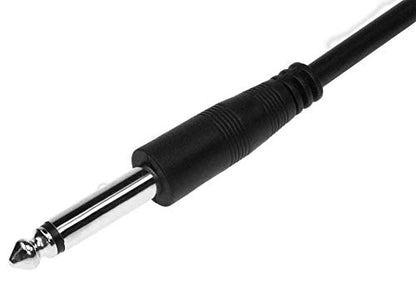 6ft 1/4" Mono Plug to RCA Male Cable