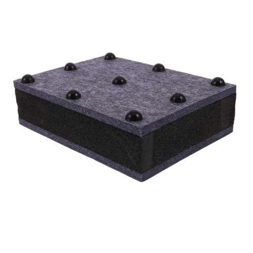 SHINEOFI Audio Isolation Pads for Studio Monitor Setups and Turntables, Vibration Absorbing Mat with Felt and Sponge Material, Soundproof Speaker Vibration Dampeners, 15x20x6cm Thickened
