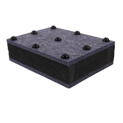 SHINEOFI Audio Isolation Pads for Studio Monitor Setups and Turntables, Vibration Absorbing Mat with Felt and Sponge Material, Soundproof Speaker Vibration Dampeners, 15x20x6cm Thickened