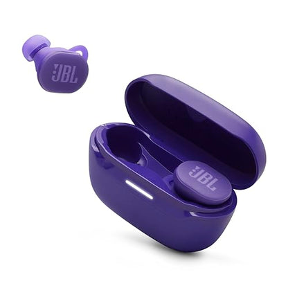 JBL Endurance Race 2 - Waterproof (IP68) sports true wireless earbuds with 4 mics for crisp, clear calls, JBL Pure Bass sound, 48Hrs of Playback, plus speed charging & Active Noise Cancelling (Purple) - color: Purple