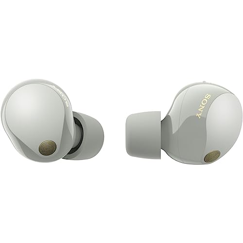 Sony WF-1000XM5 True Wireless Noise-Canceling Earbuds, Alexa Built-in, Bluetooth, in-Ear Headphones, Up to 24h Battery, Quick Charge, IPX4, Works with iOS & Android - Silver/Gold International Version - color: Silver