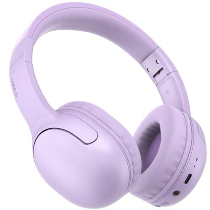LORELEI B-E5 Kids Bluetooth Headphones, Wireless Headphones for Kids, Foldable 40H Playtime, Built-in mic, On Ear Headsets for Child/Teens/School/Tablet(Space Purple) - color: Purple