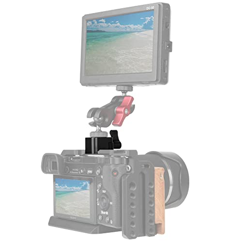 NICEYRIG NATO Rail Clamp Quick Release with 1/4''&3/8'' Locating Hole-194 | NATO Clamp Adapter Counterbore for Friction Arm Ballhead Cold Shoe Monitor Microphone Mount