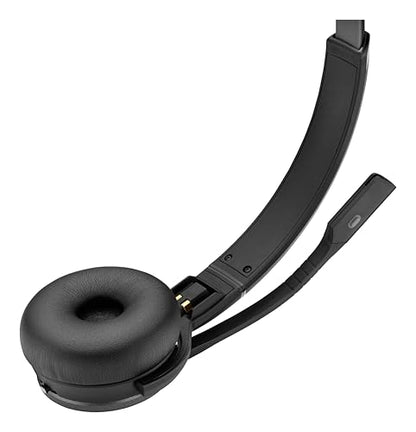 Sennheiser SDW 5063 (506588) - Double-Sided (Binaural) Wireless DECT Headset for PC/Softphone Connection Dual Microphone Ultra Noise Cancelling, Black