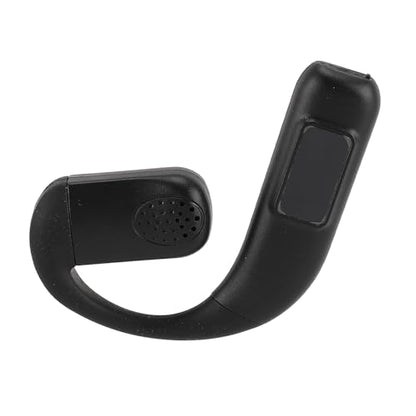 GOWENIC Bluetooth 5.5 Headset, Wireless Single Ear Earpiece with Noise Cancelling, Rotatable Microphone, Battery Display for Outdoor Sports Calls (Black) - color: Black