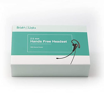 Headset for Cordless Phones Corded Headset 2.5mm Hands Free Headset