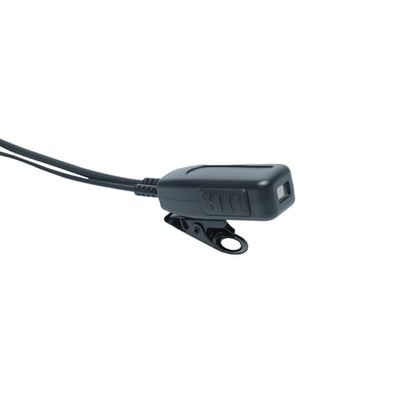 2.5mm 1-Pin walkie talkies Earpiece Headse with PTT Mic Compatible with T600/T260/T200 Talkabout Two-Way Radios (C-Shape, 10pack)