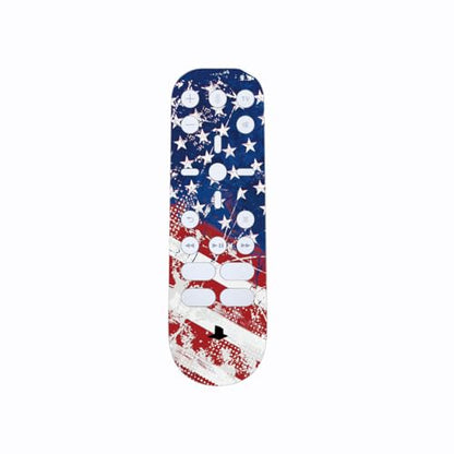 PlayVital Full Set Skin Decal for ps5 Console Digital Edition, Sticker Vinyl Decal Cover for ps5 Controller & Charging Station & Headset & Media Remote - Impression US Flag - color: Impression US Flag