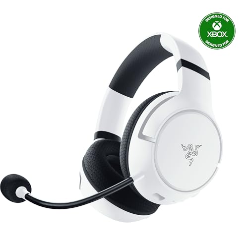 Razer Kaira Wireless Gaming Headset for Xbox Series X|S, Xbox One: Triforce Titanium 50mm Drivers - Cardioid Mic - Breathable Memory Foam Ear Cushions - EQ Pairing Button - Windows Sonic - White - color: White, style: Kaira
