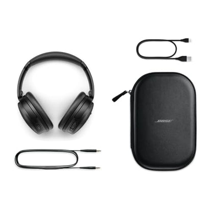 Bose QuietComfort Headphones - Wireless Bluetooth Headphones, Active Over Ear Noise Cancelling and Mic, USB-C Charging, Deep Bass, Up to 24 Hours of Playtime, Black - color: Black