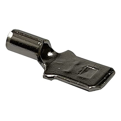 100 Pcs High Temperature Non-Insulated Male Spade Connectors - 16-14 Gauge Quick Disconnect .250 Tab - Wire Splice Connectors for Strong Crimps in Electrical Wire Terminals - Made in USA - size: 16-14 AWG Male 1/4" Tab
