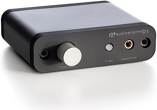Audioengine D1 Desktop USB DAC and Headphone Amplifier, 32-Bit | Amp for PC, Mac, Gaming and Music - size: Desktop