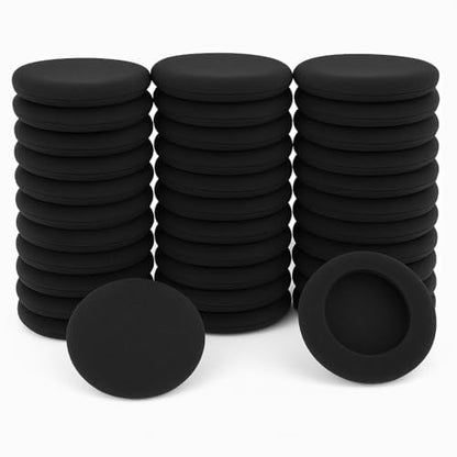 Replacement Foam Earpads for On-Ear Headphones 45mm - 1.8" inch Diameter Sponge Cushions Disposable Covers for Most Standard Size Office Telephone Headsets, Call Center, Office, Classroom, 10 Pack