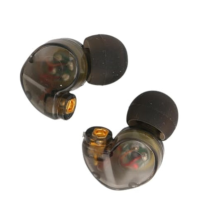 2 Pcs MMCX Interface Replacement Earbud Heads Detachable HiFi Earphone Head with Comfortable Fit for SE215 SE315 SE535(Black) - color: Black