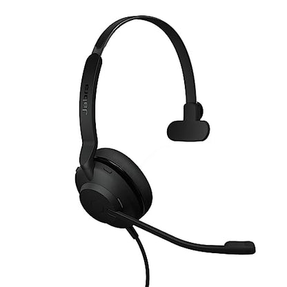 Jabra Evolve2 30 SE (2025 Version) Wired Single-Ear Headphones with Microphone – Computer Headset - USB-A and USB-C Cable - Microsoft Teams Certified - Works with All Meeting Platforms – Black - color: Mono, style: Teams Certified