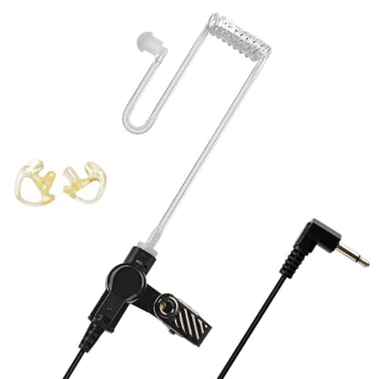 TWAYRDIO 3.5mm Surveillance Radio Earpiece for Motorola, w/Medium Earmolds