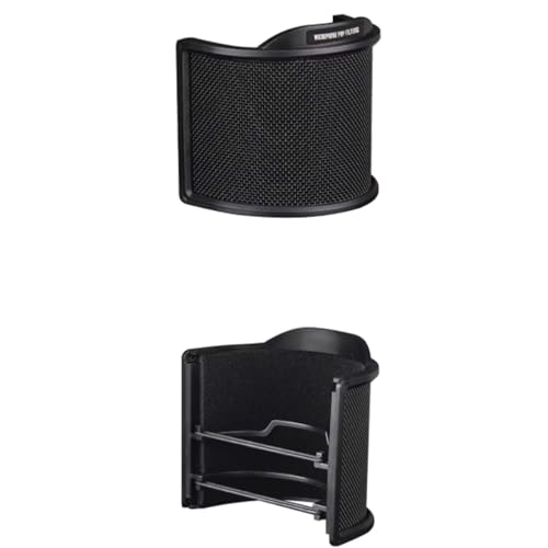 Pop Filter,Microphone Filter, U Shape Mic Filter 3 Layer Compact Windscreen for Speaking or Singing