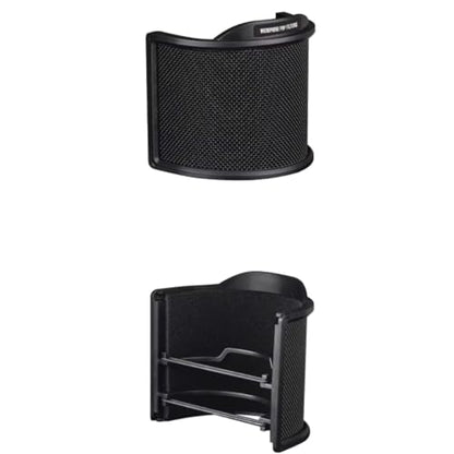 Pop Filter,Microphone Filter, U Shape Mic Filter 3 Layer Compact Windscreen for Speaking or Singing