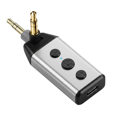 1Mii B04 Bluetooth 5.4 Car Adapter, AUX Bluetooth Receiver for Home Stereo