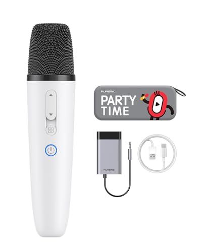 Tesla Karaoke Microphone for Tesla with Portable Case, Car Karaoke Microphone with USB A Receiver for Tesla Model Y/3/S/X, Wireless Singing Mic with 3.5mm Jack for Cars, Speakers, 1 Mics