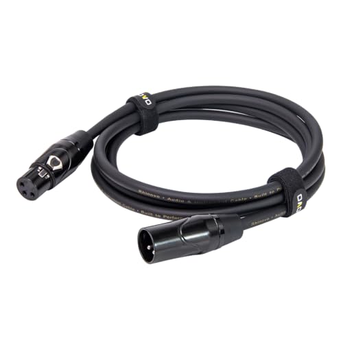 2-Pack XLR Cable 3ft (1M), Male to Female 3-Pin Balanced Microphone Cable, XLR to XLR Audio Patch/Extension Cord for Mic, Mixer - size: 3Ft