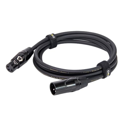 2-Pack XLR Cable 3ft (1M), Male to Female 3-Pin Balanced Microphone Cable, XLR to XLR Audio Patch/Extension Cord for Mic, Mixer - size: 3Ft