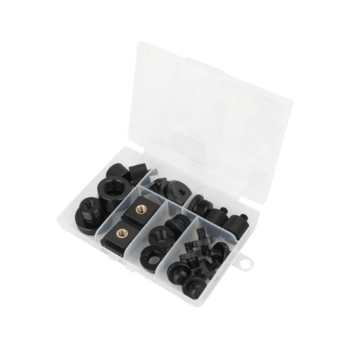 CAMVATE 19PCS Camera Screws Mount Set 1/4,3/8,5/8 Converter Screws Adapter | for Tripod/Monopod/Microphone/Flash Light/Quick Release Plate