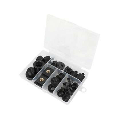 CAMVATE 19PCS Camera Screws Mount Set 1/4,3/8,5/8 Converter Screws Adapter | for Tripod/Monopod/Microphone/Flash Light/Quick Release Plate
