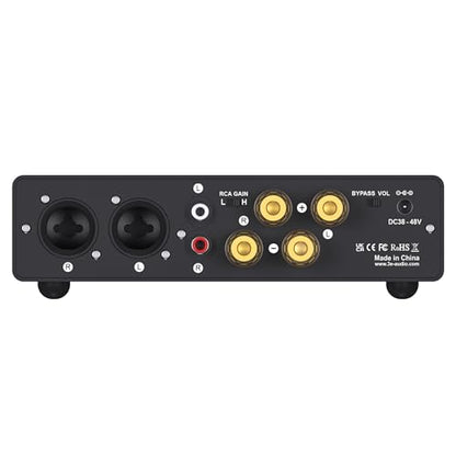 3e Audio A7 Next-Gen HiFi Stereo Amplifier | Home Theater Amplifier | TPA3255 Chip 2x250W PBTL with Enhanced PFFB | 48V5A Power Supply for Bookshelf Speakers