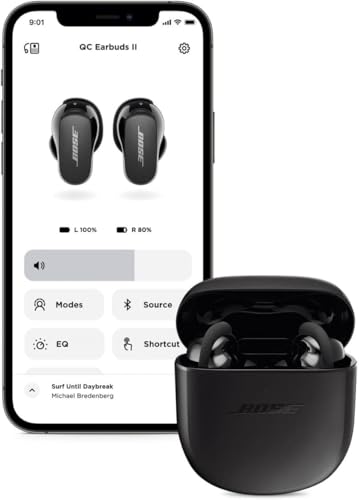 Bose QuietComfort Earbuds II, Wireless, Bluetooth, Proprietary Active Noise Cancelling Technology in-Ear Headphones with Personalized Noise Cancellation & Sound, Triple Black - color: Triple Black
