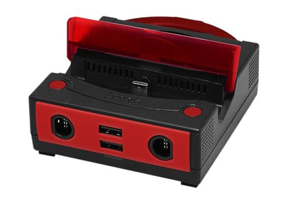 Brook Power Bay Crimson - Portable and Fast Charging Dock Stand, Docking Station for NS, Compatible with NS and GC Controllers, Support HDMI Out Put