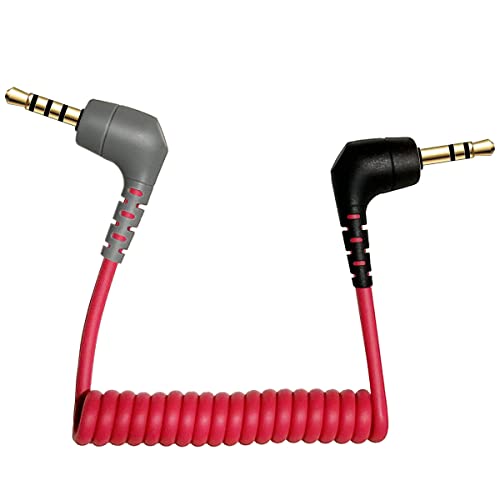 QJYTH SC7 TRS to TRRS Adapter Patch Microphone Cable, 1 PCS | Compatible with Rode SC7, VideoMic, VideoMicro Go, Boya and More External Mic