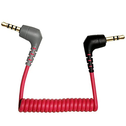 QJYTH SC7 TRS to TRRS Adapter Patch Microphone Cable, 1 PCS | Compatible with Rode SC7, VideoMic, VideoMicro Go, Boya and More External Mic