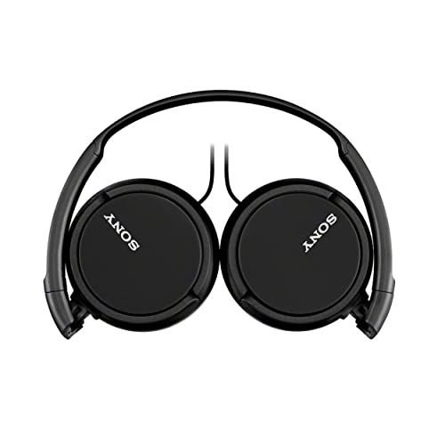 Sony ZX Series Wired On-Ear Headphones, Black MDR-ZX110 - color: Black, style: No Mic