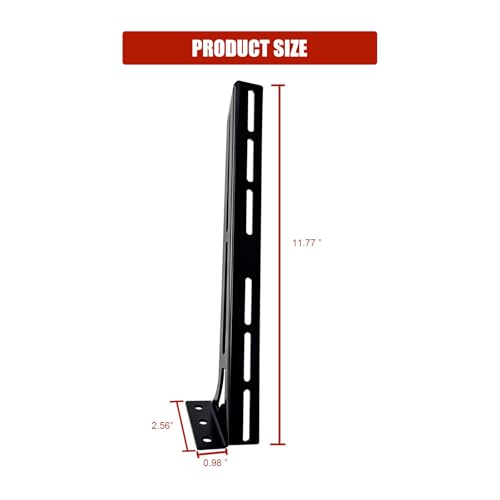 Steel Floor & Wall Mount Amplifier Rack Laser-Cut Audio Equipment Rack for Car Audio Sound System Coated with Black Powder