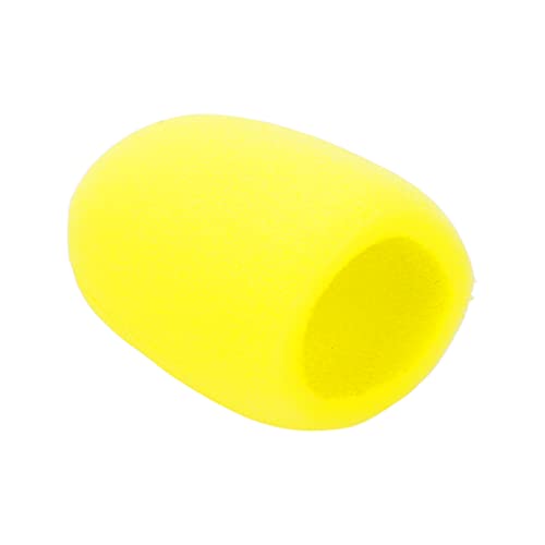 Microphone Foam Cover Yellow Standard Handheld 10Pcs | These 10 yellow soft foam covers fit standard handheld microphones for KTV use. - color: Yellow