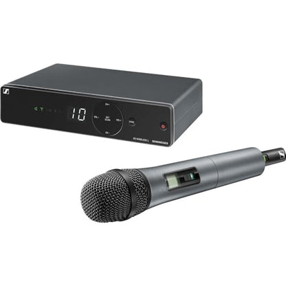 Sennheiser XSW 1-825-A UHF Vocal Set |e825 Dynamic Microphone with Microphone Windscreen + 3' XLR Cable + Cleaning Cloth (4 Items) - style: w/ Starter Pack