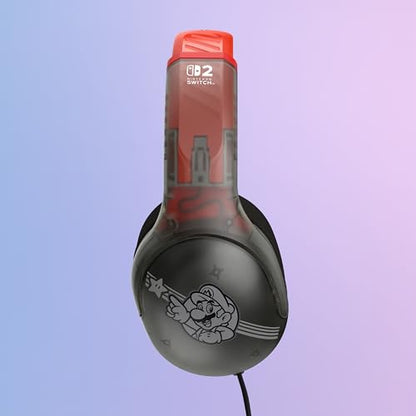 Turtle Beach Airlite Fit Wired Gaming Headset Mario Star, Nintendo Switch 2 | Also works with Nintendo Switch OLED, Flip-to-Mute Mic, Comfortable Ear Cushions, 40mm Speakers, Lightweight, Mario Star - color: Mario Star