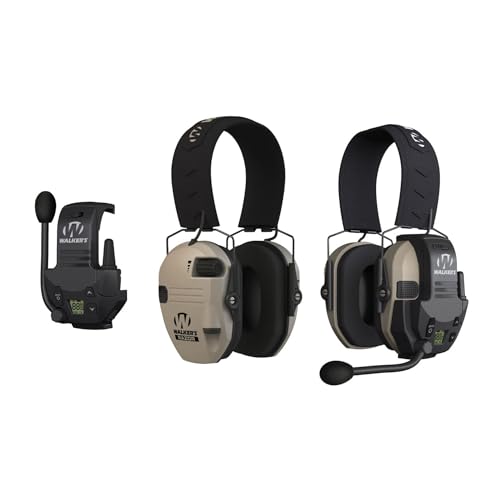 Walker's Razor Walkie Talkie/Bluetooth | Key Features, Up to 12 hours - color: Black BT