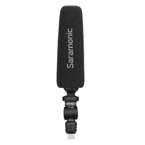 Saramonic SmartMic5 UC Unidirectional Micro-Shotgun Microphone with USB-C Output for iPhone 15, Android Mobile Devices, new iPad & More - size: Micro-Shotgun USB-C