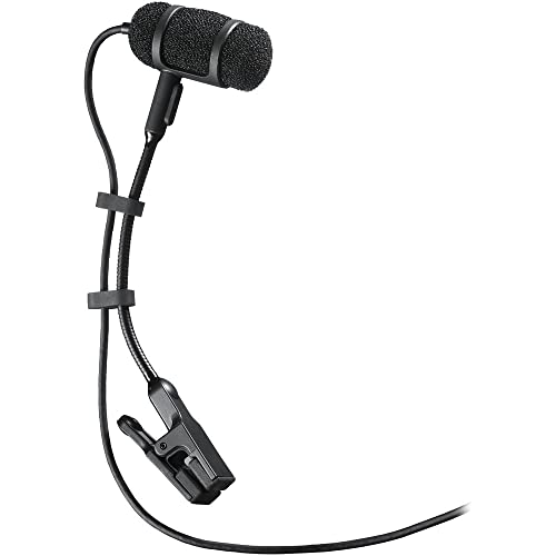 Audio-Technica Pro 35 Cardioid Condenser Instrument Microphone + Microfiber Cleaning Cloth + Goby Labs Microphone Cleaner