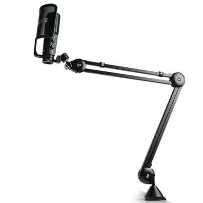 RODE PSA 1 Professional Desk-Mounted Studio Boom Arm Pair for Two-Person Podcasting and Streaming - Bundled with StreamEye Polishing Cloth