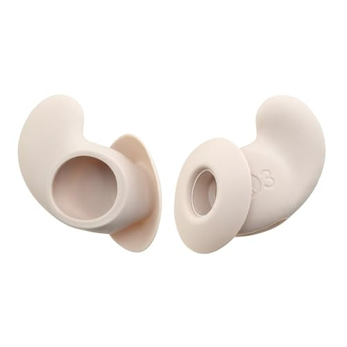 Replacement Silicone Ear Wings for Soundcore Sleep A20 Earbuds | Anti Slip Ear Tips, 3 Pairs (Beige) (SML)
