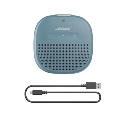Bose SoundLink Micro Bluetooth Speaker: Small Portable Waterproof Speaker with Microphone, Stone Blue - color: Blue