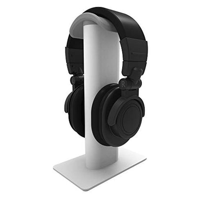 Kanto H2W Premium Universal Headphone Stand with Curved Silicone Padding for On and Over Ear Headphones | White - color: White, style: H2 Premium