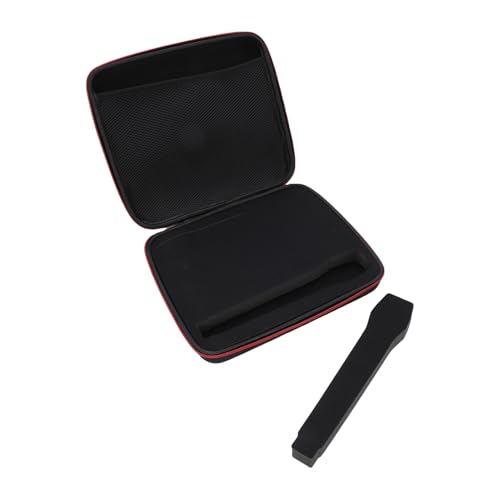 Pssopp Wireless Microphone Case Polyester Mic Travel Bag Holds 4 Handheld Microphones with Shockproof Sponge Lining Water Resistance Storage for DJs Churches Weddings