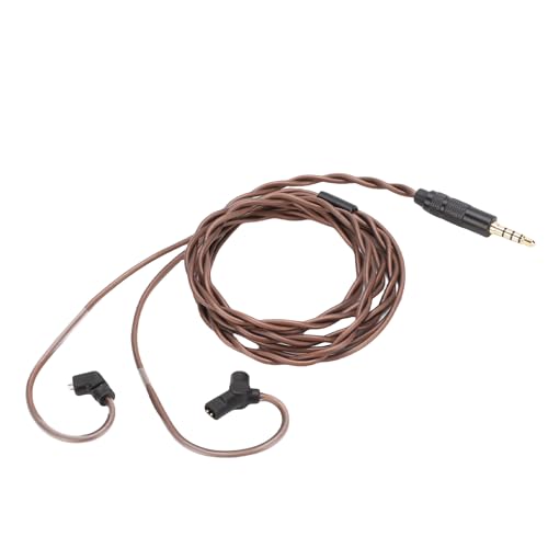 IEM Cable with Detachable Microphone, 0.78mm 2-Pin Upgrade Cable for ZS10 PRO ZSN PRO, OFC 3.5mm Earphone for Audiophile Headphones, Compatible with QDC UE TRN CCA