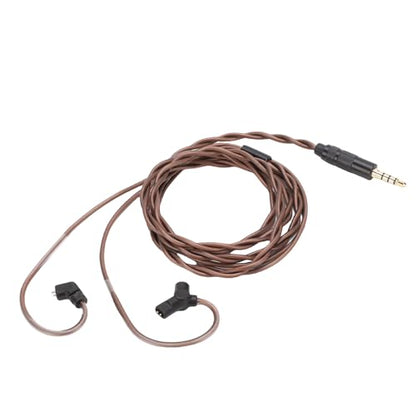 IEM Cable with Detachable Microphone, 0.78mm 2-Pin Upgrade Cable for ZS10 PRO ZSN PRO, OFC 3.5mm Earphone for Audiophile Headphones, Compatible with QDC UE TRN CCA